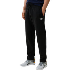 Брюки спортивные Reebok Identity Small Logo Fleece Pants, размер XS, чёрный