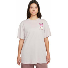 Футболка спортивная NIKE Sportswear Graphic Boyfriend T-Shirt, размер S, розовый