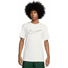 Футболка спортивная NIKE M NSW SP SS TOP, размер M, белый