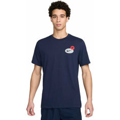 Футболка спортивная NIKE Dri-FIT Fitness T-Shirt, размер XL, cиний