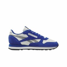 Кроссовки Reebok Classic Leather, полнота F (EU)/ на среднюю стопу, размер 8 US, синий