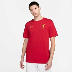 Футболка спортивная NIKE Liverpool FC Essential T-Shirt, размер M, красный