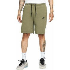 Шорты спортивные NIKE M NK TCH FLC SHORT, размер L, зеленый