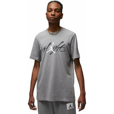 Футболка спортивная NIKE Jordan Graphic T-Shirt, размер S, серый