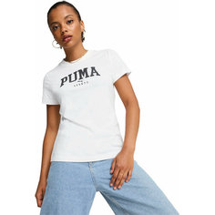 Футболка PUMA SQUAD Graphic Tee, размер M, белый
