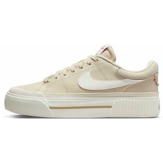 Кеды NIKE Court Legacy Lift, полнота F (EU)/ на среднюю стопу, размер 7,5 US, бежевый