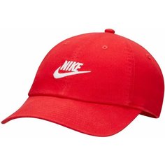 Бейсболка NIKE CLUB UNSTRUCTURED FUTURA WASH CAP, размер M/L, красный