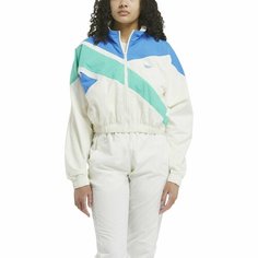 Олимпийка Reebok, размер XS INT, , белый, синий, зеленый