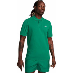 Поло спортивное NIKE M NK CLUB SS POLO PIQUE, размер 2XL, зеленый
