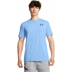 Футболка спортивная Under Armour Sportstyle Left Chest Logo SS, размер MD, голубой