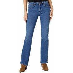 Джинсы клеш Wrangler Women Bootcut Jeans, размер 28/32, cиний