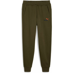 Брюки спортивные PUMA ESSENTIALS+ 2 COL LOGO PANTS, размер M, зеленый