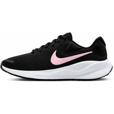 Кроссовки NIKE W Revolution 7, полнота F (EU)/ на среднюю стопу, размер 7,5 US, черный