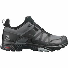 Кроссовки Salomon X ULTRA 4 GTX, полнота F (EU)/ на среднюю стопу, размер 6.5 UK, чёрный, серый