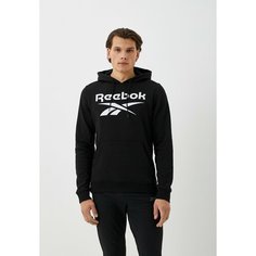 Худи спортивное Reebok Identity Fleece Stacked Logo Pullover Hoodie, размер XS INT, , чёрный