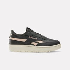 Кроссовки Reebok Club Classic Double Revenge W, полнота F (EU)/ на среднюю стопу, размер 6,5 US, серый/бежевый