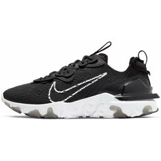 Кроссовки NIKE React Vision, полнота F (EU)/ на среднюю стопу, размер 6 US, чёрный
