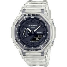 Наручные часы CASIO G-Shock, бесцветный, белый, черный