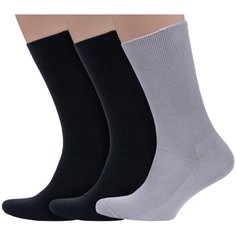 Носки Dr. Feet, комплект, 3 пары, размер 27, разноцветный