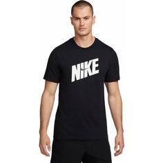 Футболка спортивная NIKE M NK DF TEE HBR NOVELTY, размер S, черный