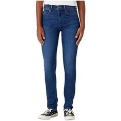 Джинсы скинни Wrangler, размер 28/32, синий