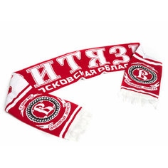 Шарф Atributika & Club ХК Витязь,150х18 см, красный