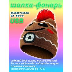 Шапка Фонарик, размер 52-58 Enduro Store