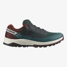 Кроссовки Salomon OUTRISE GTX, размер 44, зеленый/красный