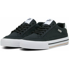 Кеды PUMA Court Classic Vulc, размер 4 UK, черный, белый