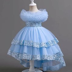 Платье, размер 140, голубой Max Garment