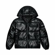 Пуховик ZNY HOODED, размер L, чёрный