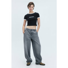Джинсы багги Befree Basic, размер S/170, светло-серый