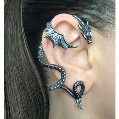Серьги-трансформеры Starfallshop, размер 70 мм, серебро