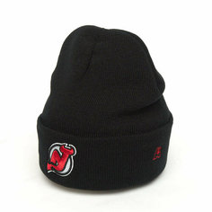 Шапка Atributika & Club New Jersey Devils, размер 55-58, черный
