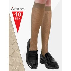 Гольфы Opium Гольфы капроновые женские, 40 den, размер one size, бежевый