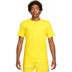 Футболка NIKE NSW CLUB TEE, 1 шт., размер XS, желтый