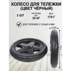 Колесо для сумки Селфи, 15х15 см, черный