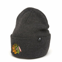Шапка Atributika & Club Chicago Blackhawks, размер 55-58, серый