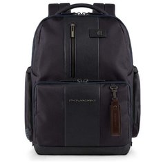 Рюкзак торба PIQUADRO Brief, фактура гладкая, синий