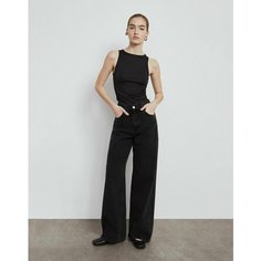 Джинсы широкие Gloria Jeans, размер 48/170, черный