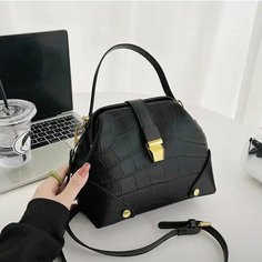 Сумка багет , чёрный Stylish Bars