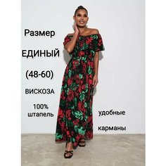 Платье для кормящих мам YolKa_Dress, размер Единый, черный