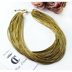 Колье Mia Diva, гематит, золотой