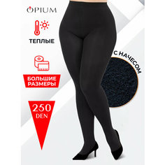 Колготки Opium большие размеры черные из микрофибры 250 den, 250 den, размер 7, nero