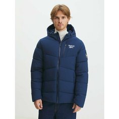 Пуховик Reebok, размер XL, синий