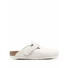 Тапочки Birkenstock, размер 39 EU NARROW, серебристый
