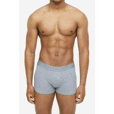 Трусы H&M, комплект из 3 шт., размер L, черный, серый