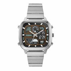 Наручные часы FOSSIL, серебряный