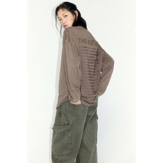 Лонгслив Befree Basic, размер XS/S/170, , серо-бежевый