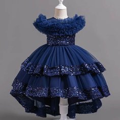 Платье, размер 130, синий Max Garment